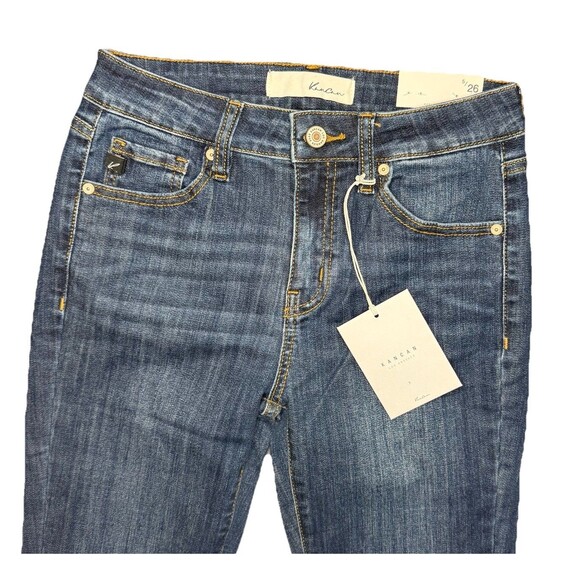 Kancan Jeans Womens 5/26 Mid Rise Super Skinny Distressed KC11237D - Picture 2 of 12